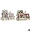 Новогоднее украшение DKD Home Decor Красный Розовый 21 x 9,5 x 19 cm (2 штук)