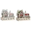 Новогоднее украшение DKD Home Decor Красный Розовый 21 x 9,5 x 19 cm (2 штук)