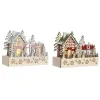 Новогоднее украшение DKD Home Decor Красный Розовый 21 x 9,5 x 19 cm (2 штук)