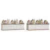 Рождественский календарь DKD Home Decor Деревянный 45 x 11 x 23 cm (2 штук)
