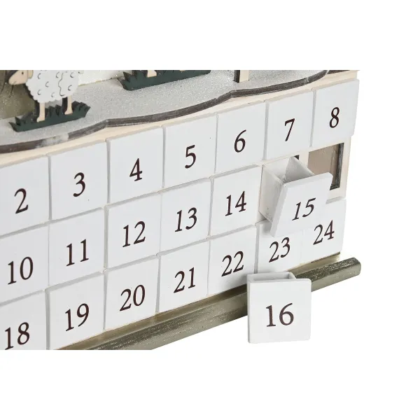 Рождественский календарь DKD Home Decor Деревянный 34 x 8,5 x 36,5 cm (2 штук)