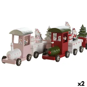 Новогоднее украшение DKD Home Decor Красный Зеленый 35,5 x 5 x 8,8 cm (2 штук)