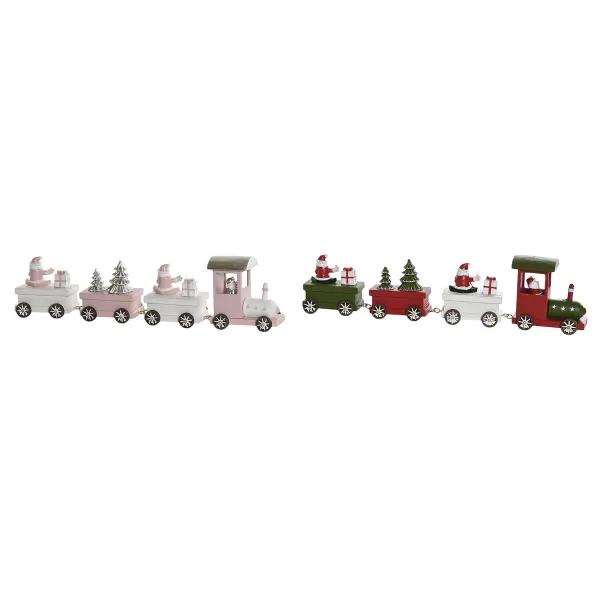 Ziemassvētku Nieciņš DKD Home Decor Sarkans Zaļš 35,5 x 5 x 8,8 cm (2 gb.)