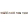 Подвесной декор DKD Home Decor Красный Розовый Деревянный 23 x 1,5 x 9 cm (6 Предметы) (4 штук)