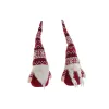 Joulukuusenpallo DKD Home Decor Valkoinen Punainen Menninkäinen 16 x 11 x 42 cm (2 osaa)