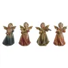 Ziemassvētku Nieciņš DKD Home Decor Daudzkrāsains Eņģelis 6 x 3,9 x 9,8 cm (4 gb.)