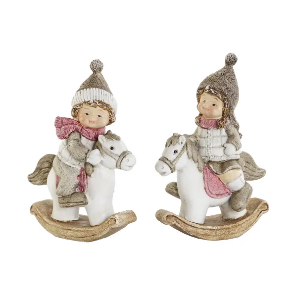 Ziemassvētku Nieciņš DKD Home Decor Daudzkrāsains 8,8 x 4,8 x 12,5 cm (2 gb.)
