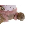 Christmas bauble DKD Home Decor Brown Pink Golden Reindeer 27 x 16 x 42 cm (2 Units)