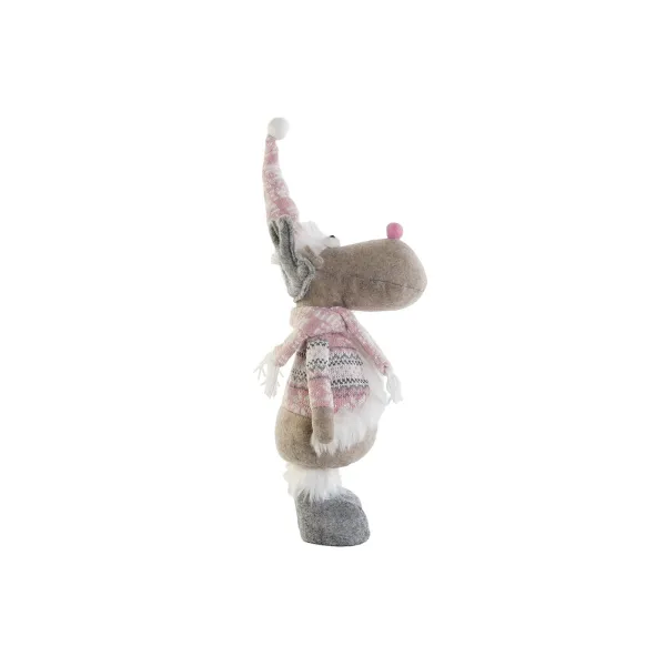 Kalėdų papuošalai DKD Home Decor Spalvotas Šiaurės elnias 16,5 x 11,4 x 40,6 cm (2 vnt.)