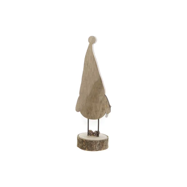 Joulukuusenpallo DKD Home Decor Luonnollinen Vaaleanpunainen Menninkäinen 10 x 8 x 23,5 cm (2 osaa)