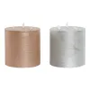 Вуаль LED DKD Home Decor Позолоченный Серебристый 15 x 15 x 15 cm (AA) (2 штук)