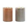 Вуаль LED DKD Home Decor Позолоченный Серебристый 15 x 15 x 20 cm (AA) (2 штук)