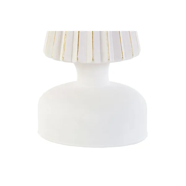 Новогоднее украшение DKD Home Decor Белый Позолоченный 9 x 9 x 25 cm (2 штук)