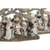 Seimikuvaelma DKD Home Decor Sininen Valkoinen Ruskea Hartsi 20 x 7 x 17,5 cm (2 osaa)