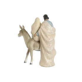 Рождественский вертеп DKD Home Decor Синий Белый Коричневый Серебристый Смола 23,5 x 16 x 32 cm (2 штук)