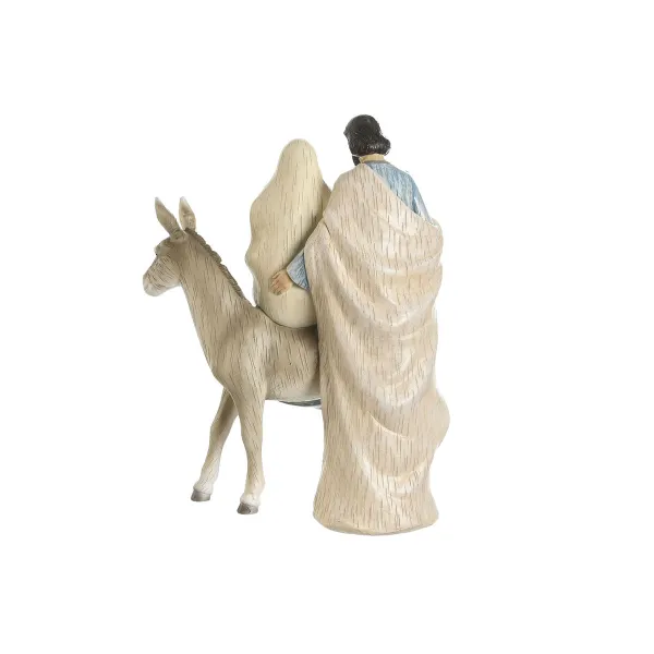Ziemassvētku Laika Komplekts DKD Home Decor Zils Balts Brūns Sudrabains Sveķi 23,5 x 16 x 32 cm (2 gb.)