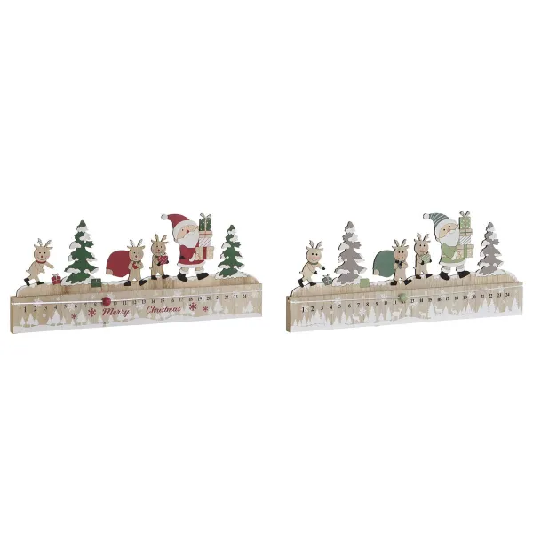 Рождественский календарь DKD Home Decor Деревянный MDF 45 x 1 x 19 cm 45 x 2 x 19 cm (2 штук)