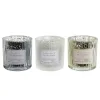 Вуаль DKD Home Decor Белый Позолоченный Серебристый 8,8 x 8,8 x 9 cm (3 штук)