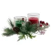 Вуаль DKD Home Decor Красный Зеленый 5,5 x 5,5 x 6,5 cm (2 штук)