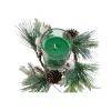 Вуаль DKD Home Decor Красный Зеленый 5,5 x 5,5 x 6,5 cm (2 штук)