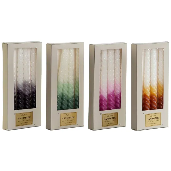 Набор свечей DKD Home Decor Двухцветный 2 x 2 x 25 cm 2 x 2 x 20 cm 4 Предметы (4 штук)