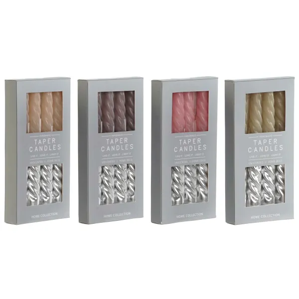 Набор свечей DKD Home Decor Двухцветный 2 x 2 x 18,5 cm 4 Предметы (4 штук)
