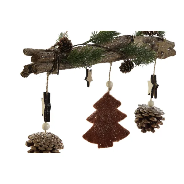 Hanging decoration DKD Home Decor Multicolour PVC Wood 47 x 6 x 39 cm (2 Units)