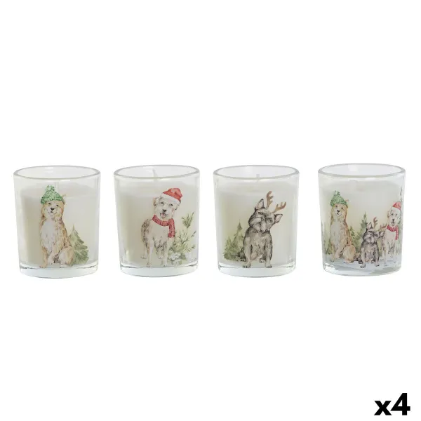 Вуаль DKD Home Decor Белый 5 x 5 x 6 cm (4 штук)