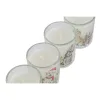 Svece DKD Home Decor Balts 5 x 5 x 6 cm (4 gb.)