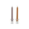 Candle Set DKD Home Decor Grey Orange 2 x 2 x 20 cm 4 Pieces (2 Units)