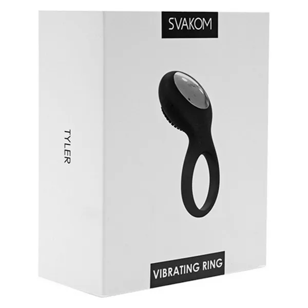 Tyler Vibrating Ring Black Svakom 3100523