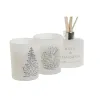 Žvakių rinkinys DKD Home Decor Balta Kalėdos 5 x 5 x 6 cm