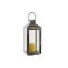 Žibintas DKD Home Decor Auksinis Sidabras Aliuminis Stiklas 14 x 14 x 35 cm (2 vnt.)