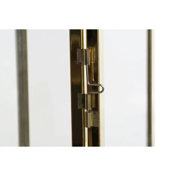 Lantern DKD Home Decor Golden Silver Aluminium Crystal 14 x 14 x 35 cm (2 Units)