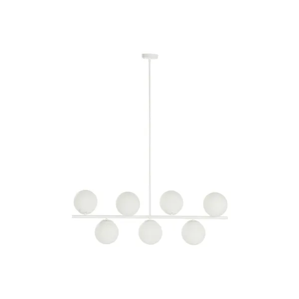 Kattolamppu DKD Home Decor 98 x 45 x 30 cm Kristalli Metalli Valkoinen 50 W