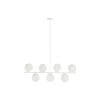 Потолочный светильник DKD Home Decor 98 x 45 x 30 cm Стеклянный Металл Белый 50 W