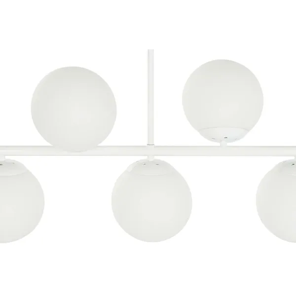 Pakabinamas apšvietimas DKD Home Decor 98 x 45 x 30 cm Stiklas Metalinis Balta 50 W