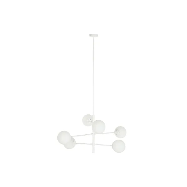 Kattolamppu DKD Home Decor 96 x 73 x 50 cm Kristalli Metalli Valkoinen 50 W