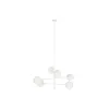 Kattolamppu DKD Home Decor 96 x 73 x 50 cm Kristalli Metalli Valkoinen 50 W