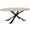 Pusdienu galds DKD Home Decor Metāls Akācija 200 x 110 x 76 cm