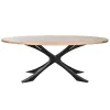 Обеденный стол DKD Home Decor Металл древесина акации 200 x 110 x 76 cm