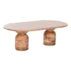 Centrinis stalas DKD Home Decor Akacija 135 x 75 x 45 cm