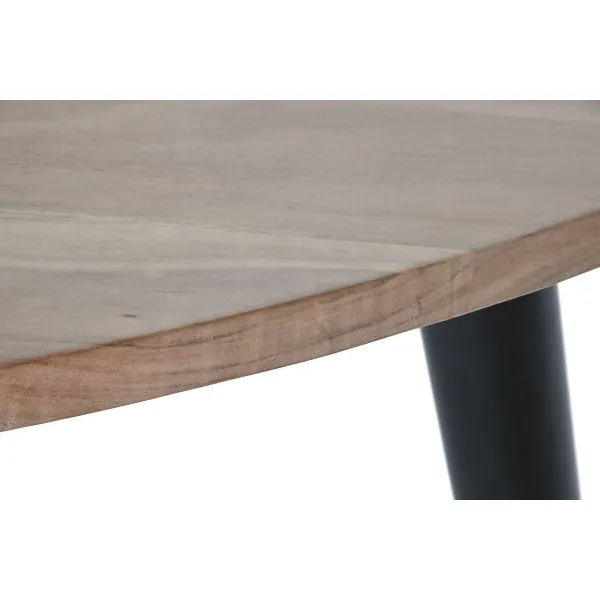 Centrinis stalas DKD Home Decor Metalinis Akacija 90 x 90 x 76 cm