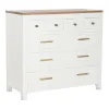 Kumode DKD Home Decor Balts Brūns Akācija Mango koks Urbāns 110 x 45 x 100 cm