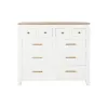 Комод DKD Home Decor Белый Коричневый древесина акации Древесина манго город 110 x 45 x 100 cm