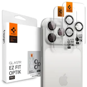 Spigen Optik Pro GLAS.TR EZ Fit Camera Protector 2-Pack - Glass Lens Protector for iPhone 16 Pro / 16 Pro Max / 17 Pro / 17 Pro 