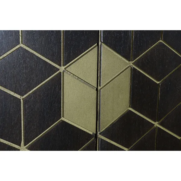 Шкаф DKD Home Decor 100 x 40 x 175 cm Чёрный Металл древесина акации