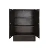 Шкаф DKD Home Decor 100 x 40 x 175 cm Чёрный Металл древесина акации