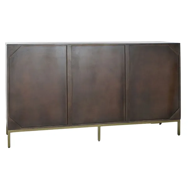 Bufete DKD Home Decor Melns Bronza Tumši brūns Metāls Akācija 160 x 40 x 90 cm