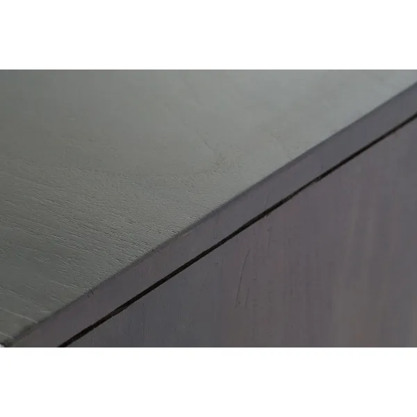 ТВ шкаф DKD Home Decor 140 x 40 x 55 cm Чёрный Металл древесина акации